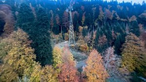 Домбай канатная дорога осень