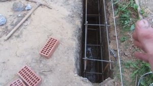 Фундамент под забор. #1 Залил столбы