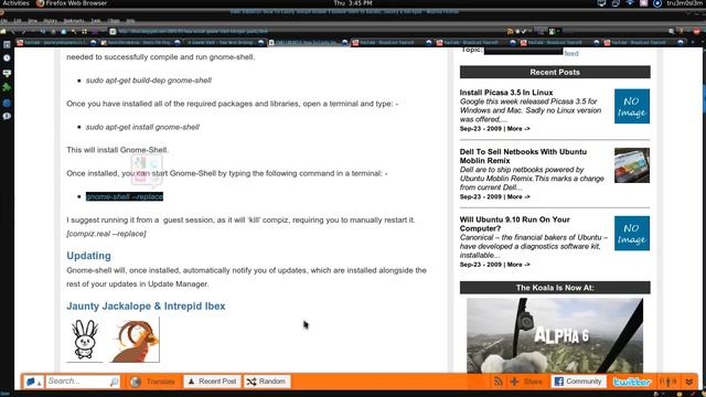 [HowTo] Install Gnome Shell on Ubuntu Linux смотреть онлайн