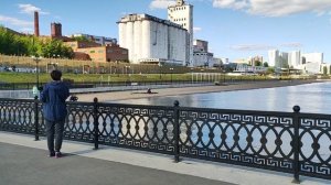 Пирс Набережная Волга мост
