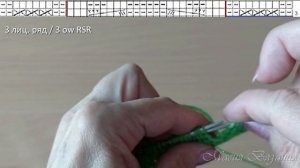 Чудесный аран к модели из журнала Vogue Knitting