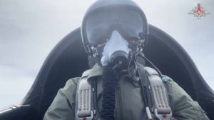 Истребитель Су-30СМ ВКС России уничтожил БПЛА противника