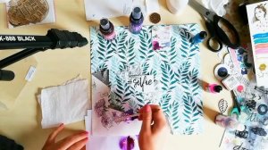 Скрапбукинг страничка. Scrapbooking layout