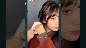 Korean Hairstyles🎄 Beautiful Hairstyle Tutorial for Christmas 🎊🔔