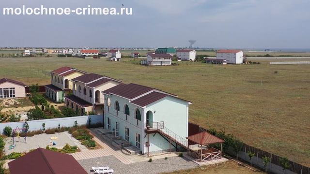 п.Витино_Гостевой дом_Фазенда_Номера_300 метров от пляжа моря.Лечебное озеро в Витино_Аэросъёмка