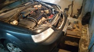 Замена радиатора охлаждения на шевроле лачетти 1.8 часть-2