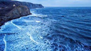 БУГАЗ - забытое место в Крыму. Могучий ШТОРМ на море.