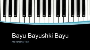 Bayu Bayushki Bayu   Alto track