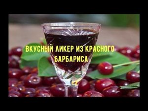 Вкусный ликер из красного барбариса!!!