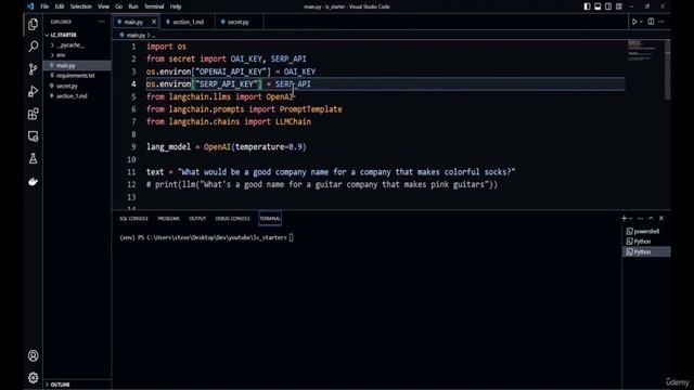 Create Your First CLI App using Python & OpenAI API | LangChain Tutorial