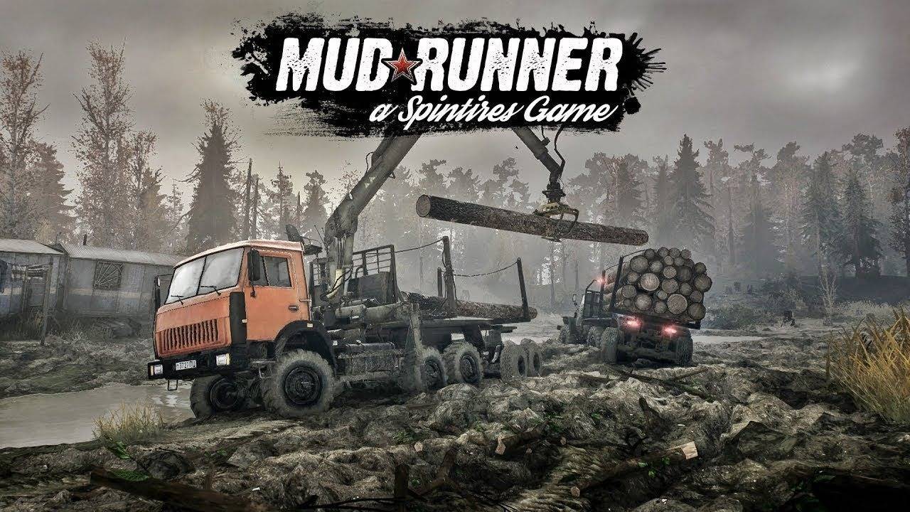 MUDRUNNER - Везём лес на ЗиЛ 131 по грязи