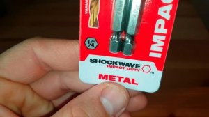Сверла по металлу Shockwave HSS-G TiN Red Hex 4 mm - 2 шт Milwaukee