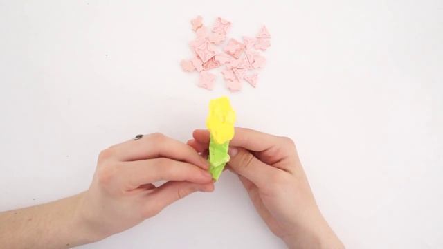 Цветочек из объемного конструктора смотреть онлайн