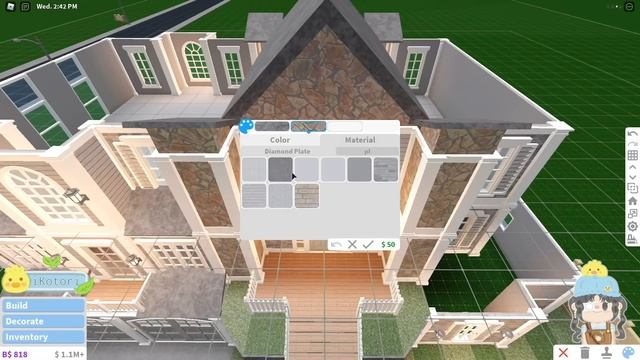 Bloxburg - Bright Summer Mansion Speedbuild (exterior) | No Large Plot