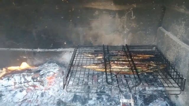 СКУМБРИЯ ГРИЛЬ с ОВОЩАМИ + ШАШЛЫК + ЛЮЛЯ - КЕБАБ на МАНГАЛЕ готовим на ДАЧЕ #гриль #рыба #мангал
