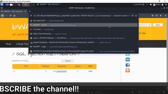 bwapp sql injection get/search || bwapp tutorial || sql injection bug bounty || Cyber World Hindi смотреть онлайн