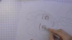 Рисуем Эльзу (вариант №2) \ Draw Elsa