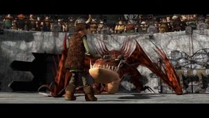 Беззубик спасает Иккинга от Ужасного Чудовища   Как Приручить Дракона