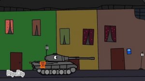 Кв5 против немецких танков.