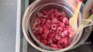 МАЛИНОВЫЙ конфитюр❤️⭐️ Ягодная НАЧИНКА для торта и пирожных🧁