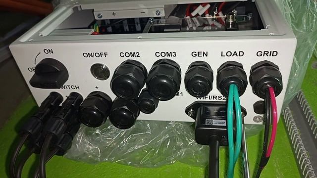 Deye inverter 5kwh installations of Wifi/RS232 antenna & Battery Temperature Sensor