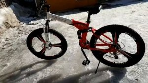 Горный велосипед на литых дисках 26 колёса обзор складная рама