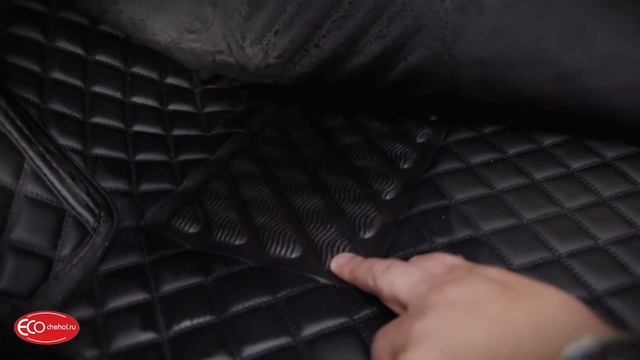 Ковры из экокожи Ecochehol. Премиум коврики. смотреть онлайн