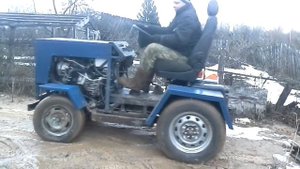 мой первый минитрактор с двс ока
