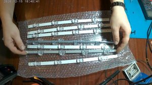 Получил подсветку для тв LG 39LB561V. Распаковываю и смотрю качество. Готовлюсь к большому ремонту.