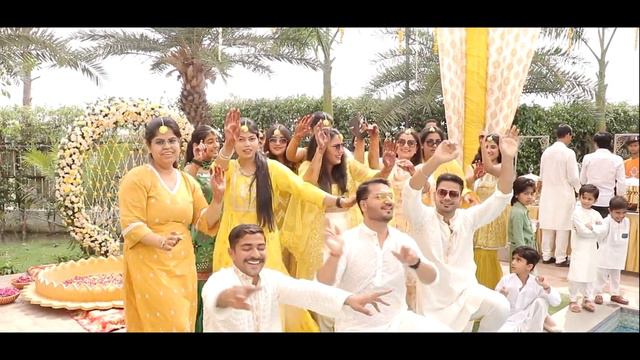 Deepak & Kanishka Haldi Ceremony FAMILY-LIP-DUB Baari-Barsi смотреть онлайн
