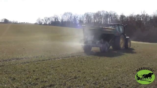 Dviejų diskų prikabinamas trąšų - kalkių barstytuvas "Pomot", 7000 kg., 36 m. UPR 7 смотреть онлайн