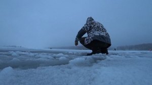 ЗИМНЯЯ РЫБАЛКА С НОЧЁВКОЙ НА ЯУЗСКОМ ВОДОХРАНИЛИЩЕ!!!