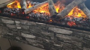 Красивый очаг 3d своими руками .  Паровой электрокамин