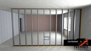 Звукоизоляционная перегородка на двойном каркасе! Подробный монтаж