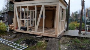 Подъем и замена венца у дачного домика. Архангельск