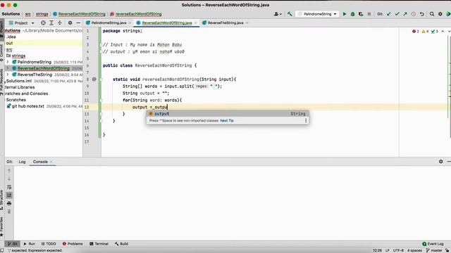 Reverse each word of a String in java смотреть онлайн