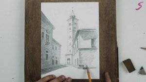 Рисунок. Графика. Городской пейзаж-3