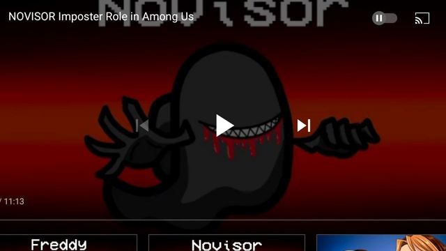 REACT | NOVISOR Imposter Role in Among Us смотреть онлайн