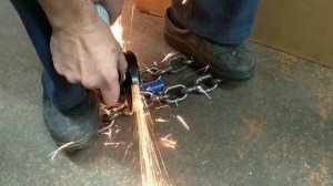 Самодельный замок с цепью против УШМ (болгарки). ИСПЫТАНИЕ