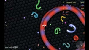 Игра Змейка. Slither.io.Топ 1 Гигантский червяк.