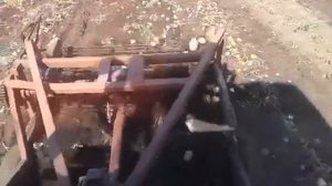 Уборка картофеля самодельной двухрядной картофелекопалкой