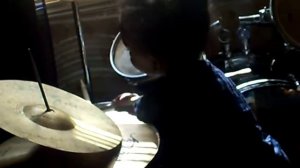 2 year old, rimshot, bass drum