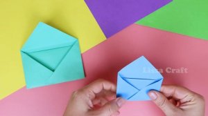 ? DIY ЗА 1 МИНУТУ ? ОРИГАМИ КОНВЕРТ ИЗ БУМАГИ ? Как сделать конвертик ? Легкие поделки своими рукам