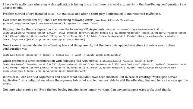 Incorrect VM Arguments in myEclipse Run Configuration (2 Solutions!!) смотреть онлайн