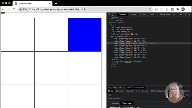 Whac-a-mole in JavaScript (super simple!) смотреть онлайн