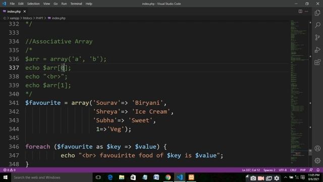 Associative & Multidimensional Arrays | PHP Tutorial #9