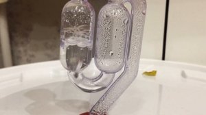 Гидрозатвор в работе 15 сек.