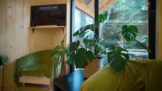 Стильный деревянныч с панорамными окнами. Тёплые полы. Гатчинский район. Посёлок МОСТОВИК. смотреть онлайн