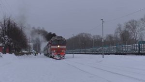Тепловоз  ТЭП70-0263 зажигает!