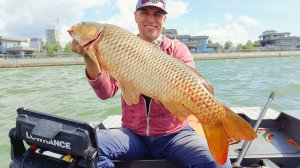 Огромный сазан клюнул на виб. Рыбалка в Казани в центре города